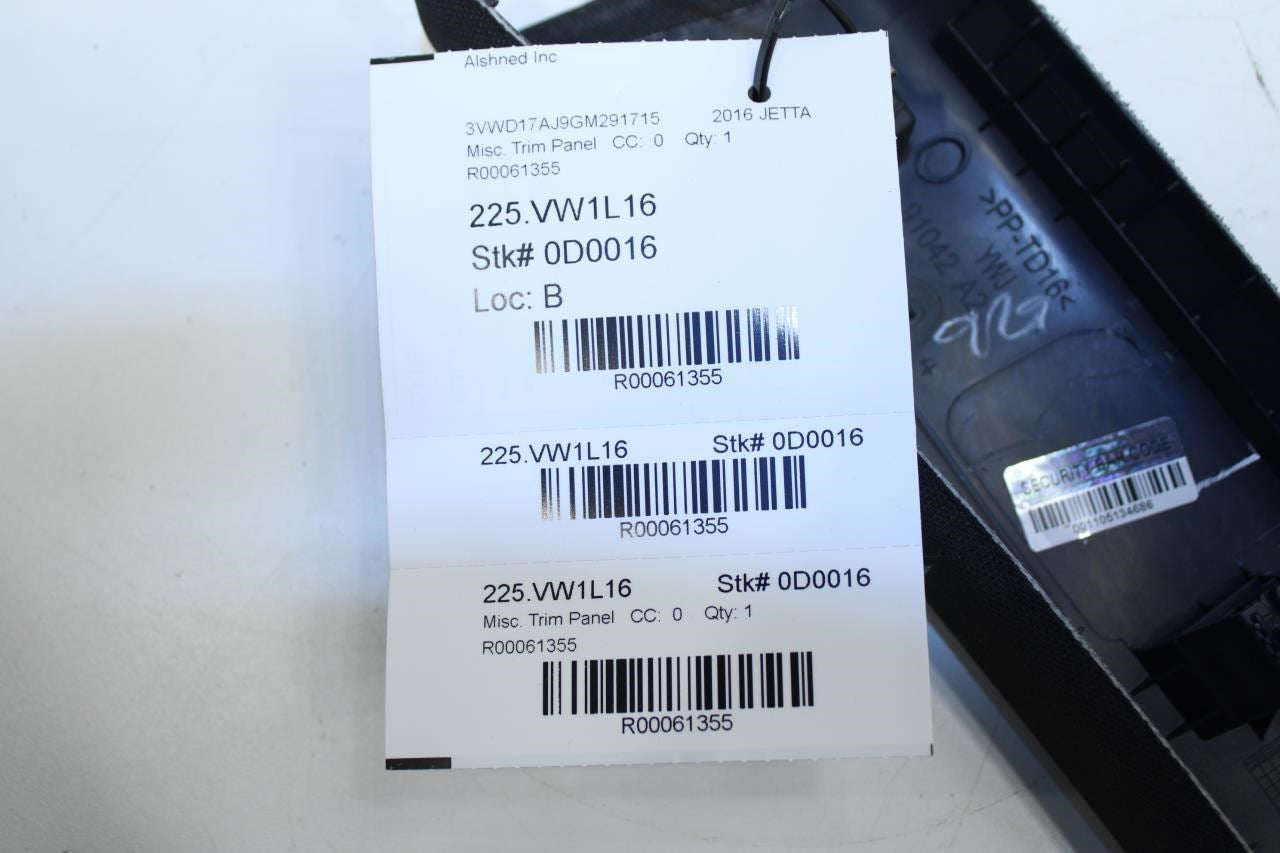 11-18 Volkswagen Jetta Sport Front RH Upper Windshield A-Pillar Trim w/ Speaker - Alshned Auto Parts