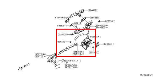 2019-2024 Nissan Altima Rear Right Side Door Lock Latch Actuator 82500-6CA0B OEM - Alshned Auto Parts
