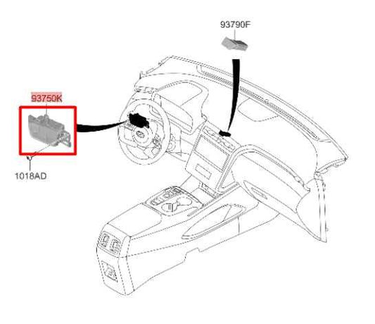 22-24 Hyundai Tucson SEL Front Dashboard Left Side Lower Traction Control Switch - Alshned Auto Parts