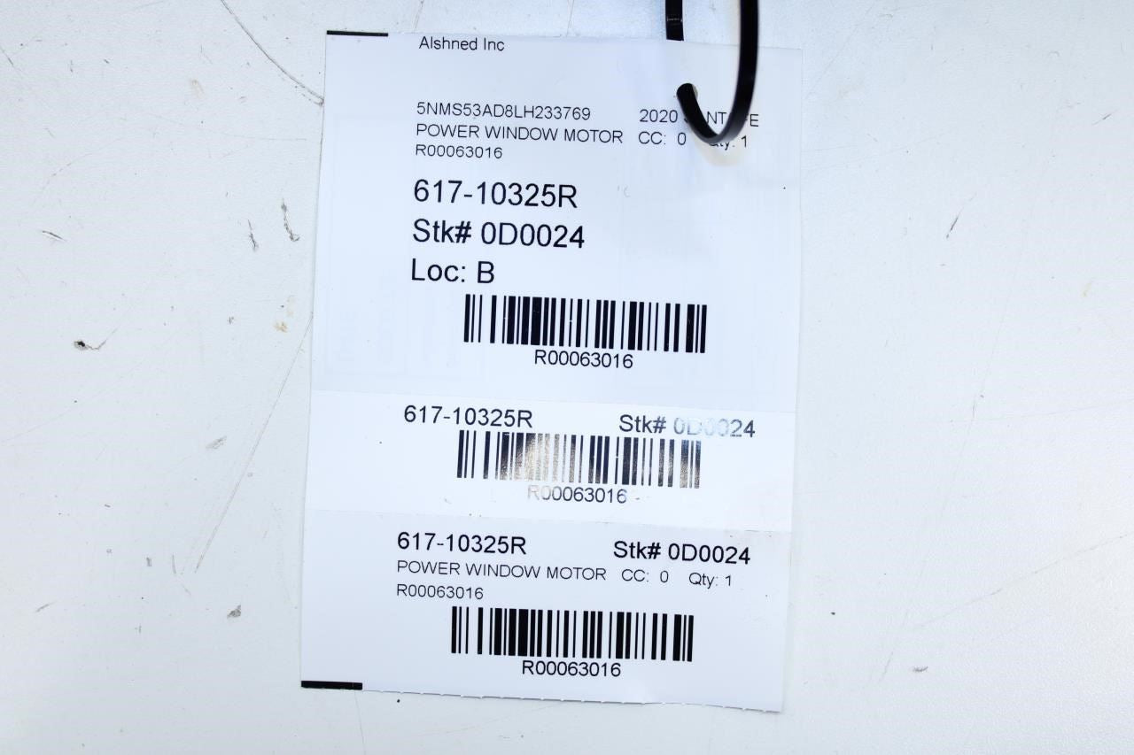 19-2023 Hyundai Santa Fe Limited Rear Right Door Power Window Motor 83460-S1000 - Alshned Auto Parts