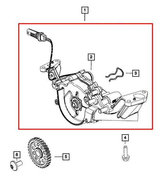 14-22 Jeep Cherokee 75th Anniversary 3.2L 4WD Engine Oil Pump w/ Oil Pickup Tube - Alshned Auto Parts