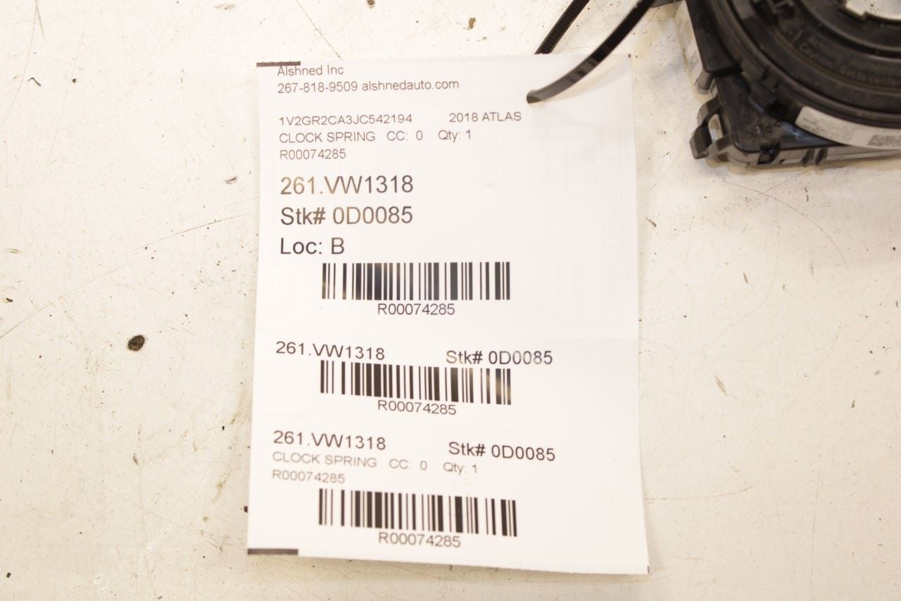 2018 Volkswagen Atlas S 3.6L AWD Steering Wheel Clock Spring 5Q0-953-549-E OEM - Alshned Auto Parts