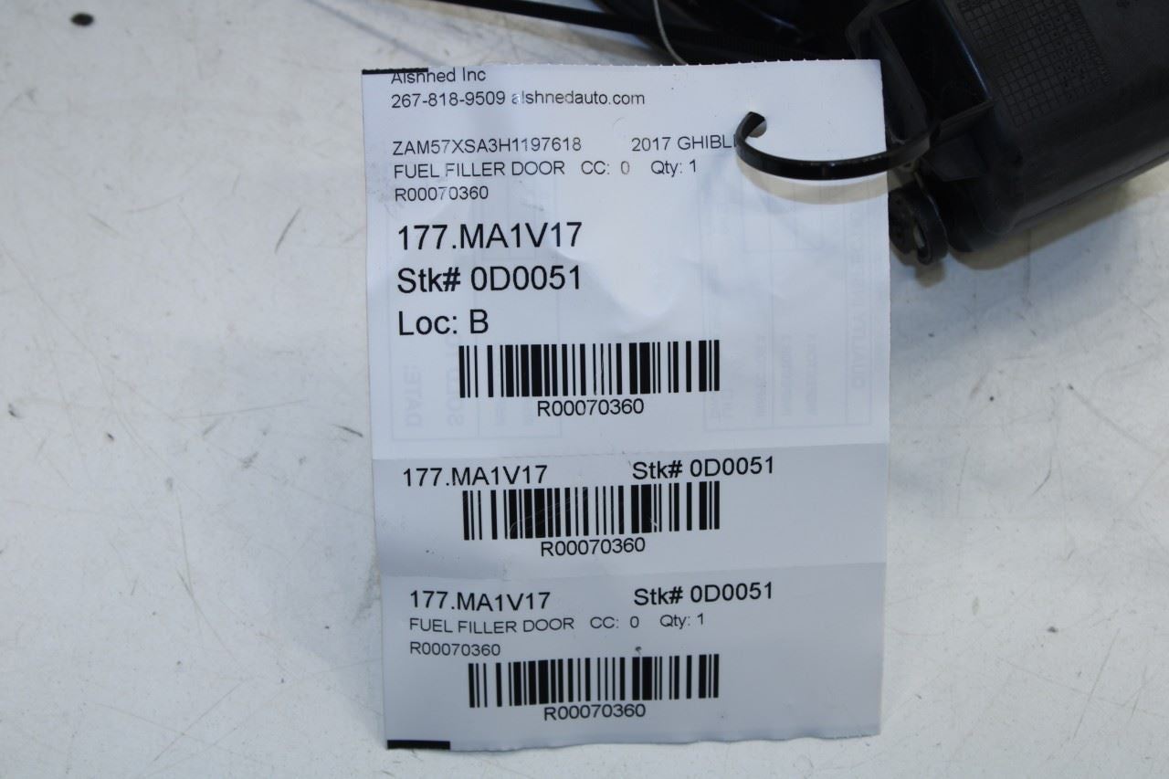 2017-2021 Maserati Ghibli 3L Fuel Tank Filler Door Lid Cover Panel 670108040 OEM - Alshned Auto Parts