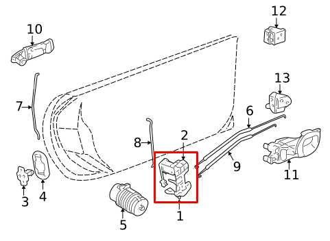 1997-2004 Chevrolet Corvette Front Right Passenger Side Door Lock Latch Actuator - Alshned Auto Parts