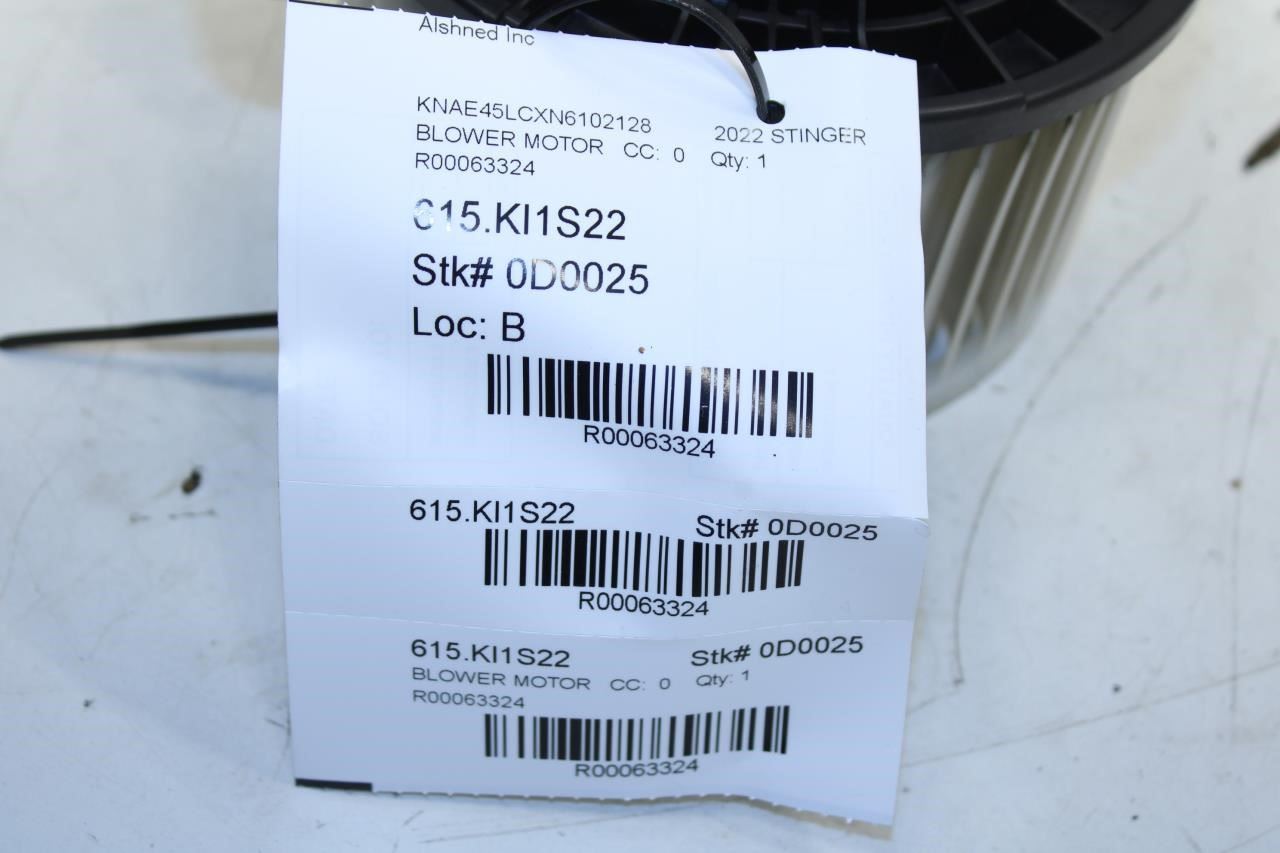 2018-2023 Kia Stinger GT1 3.3L HVAC AC Blower Fan Motor 97113-D2000 OEM - Alshned Auto Parts