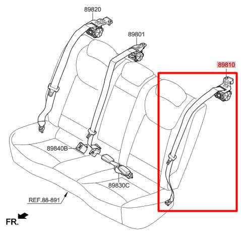 16-20 Hyundai Elantra SEL 2.0L Rear Driver Left Side 2nd Row Seat Belt Retractor - Alshned Auto Parts