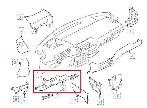 19-24 Nissan Altima FR LH Dash Lower Knee Bolster Trim w/ Switches 68106-6CA3A - Alshned Auto Parts