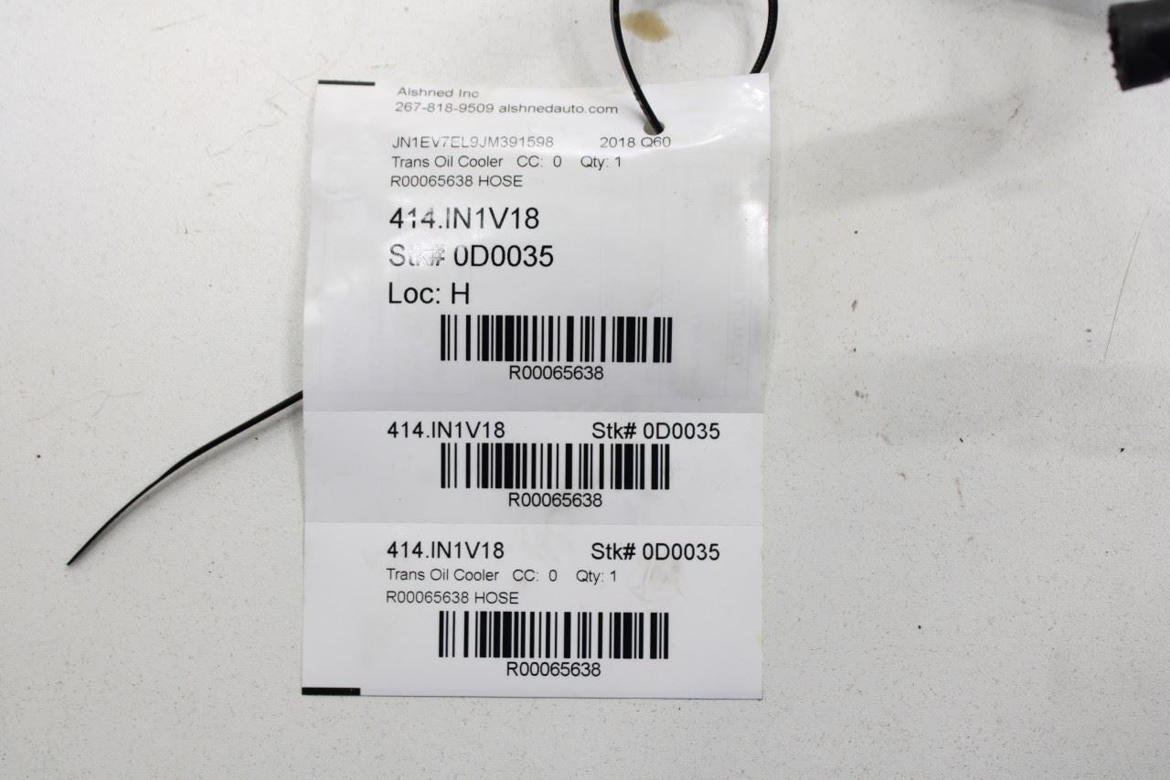 17-22 Infiniti Q60 Luxe 3.0L AWD Transmission Oil Cooler Hose Tube Pipe Line Set - Alshned Auto Parts