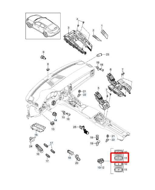 11-16 Porsche Panamera 4 Center Console Trunk Lid Release Control Switch Button - Alshned Auto Parts