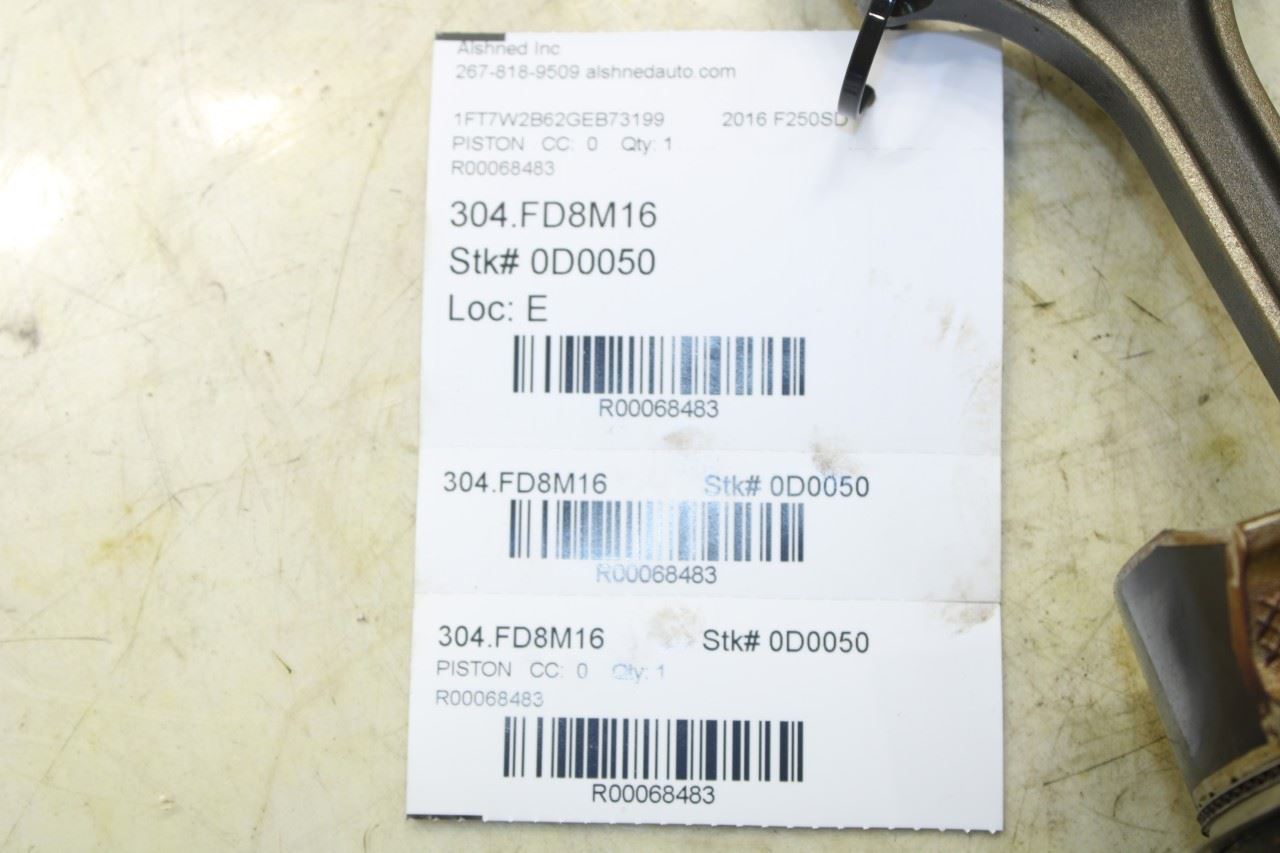 11-22 Ford F250 Crew Cab 6.2L Left No 1 Piston w/ Connecting Rod AL3Z-6108-K OEM - Alshned Auto Parts