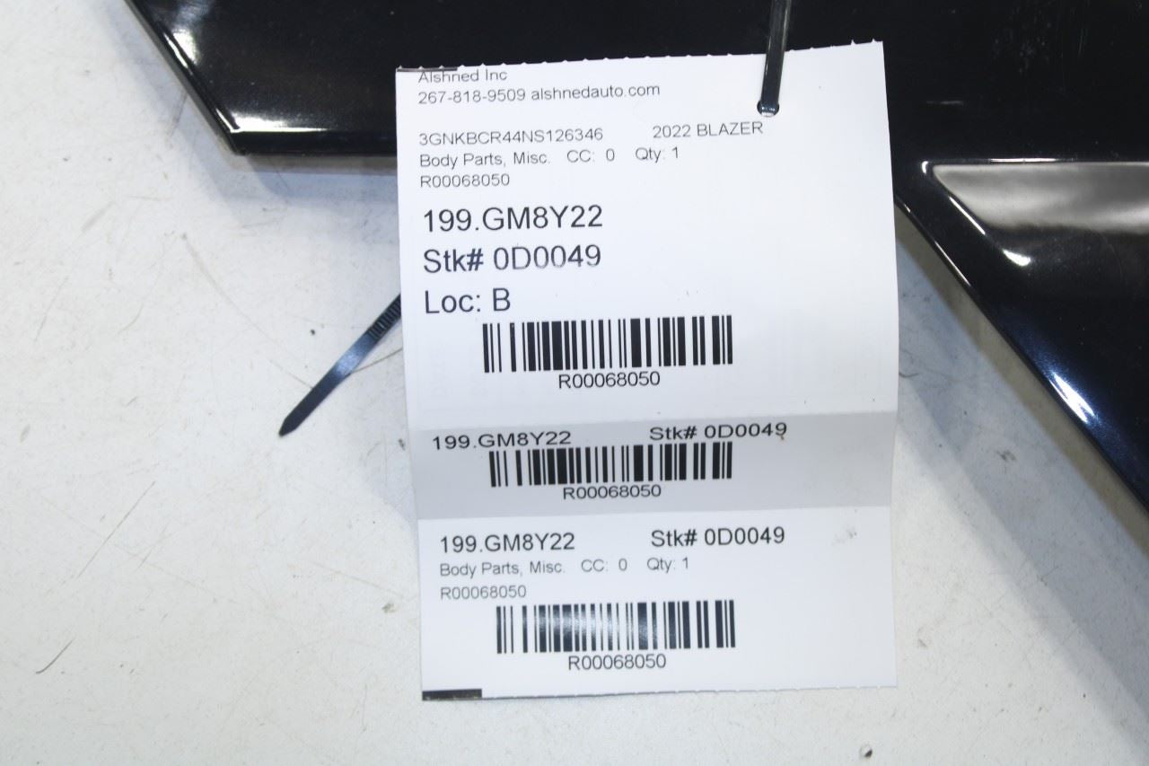 2019-2024 Chevrolet Blazer 2LT Rear Left Side D-Pillar Applique Molding 84520297 - Alshned Auto Parts