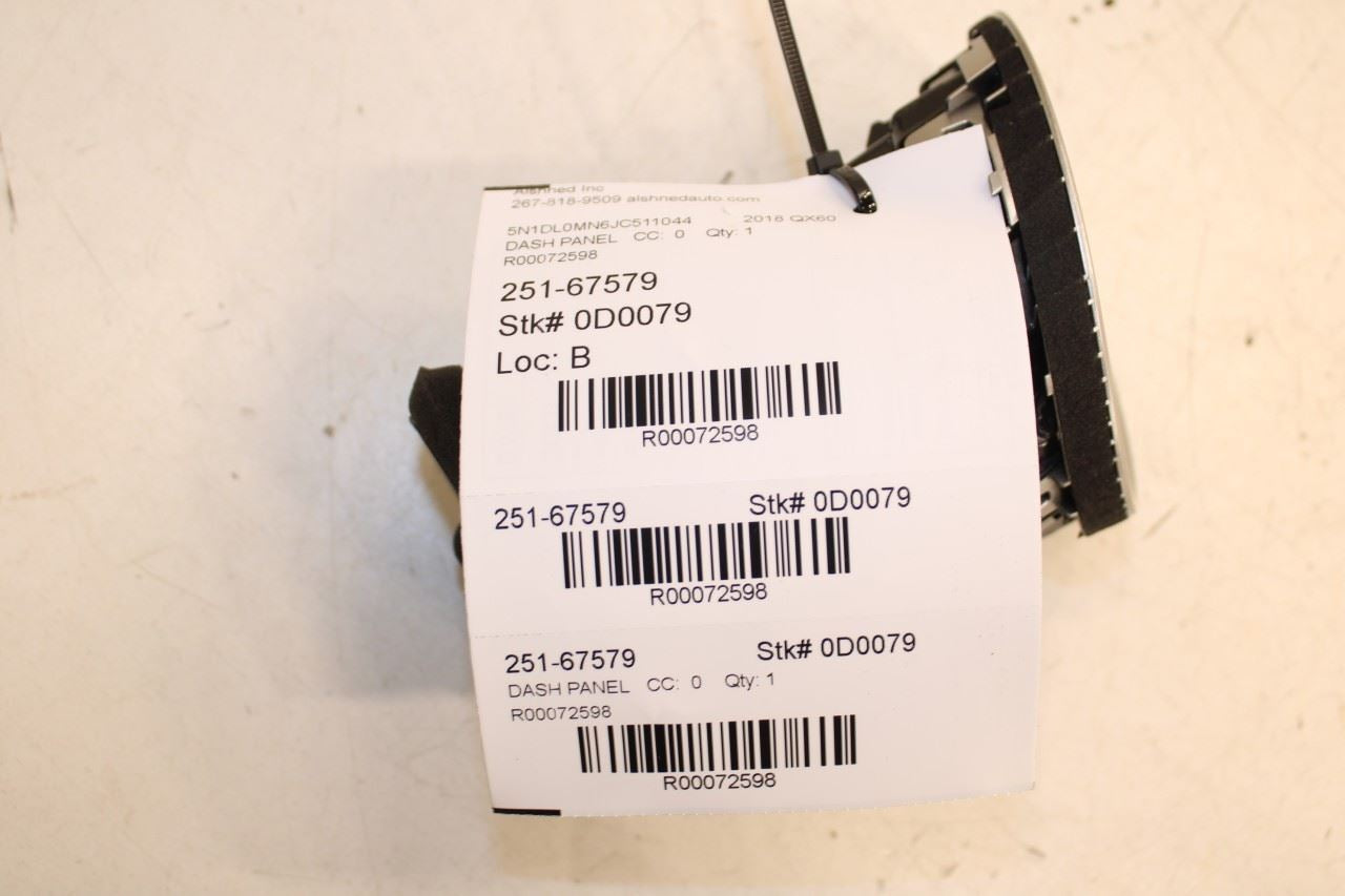 2014-2020 Infiniti QX60 Front Left Side Dash Outer Air Vent Grille 68761-3JA0B - Alshned Auto Parts