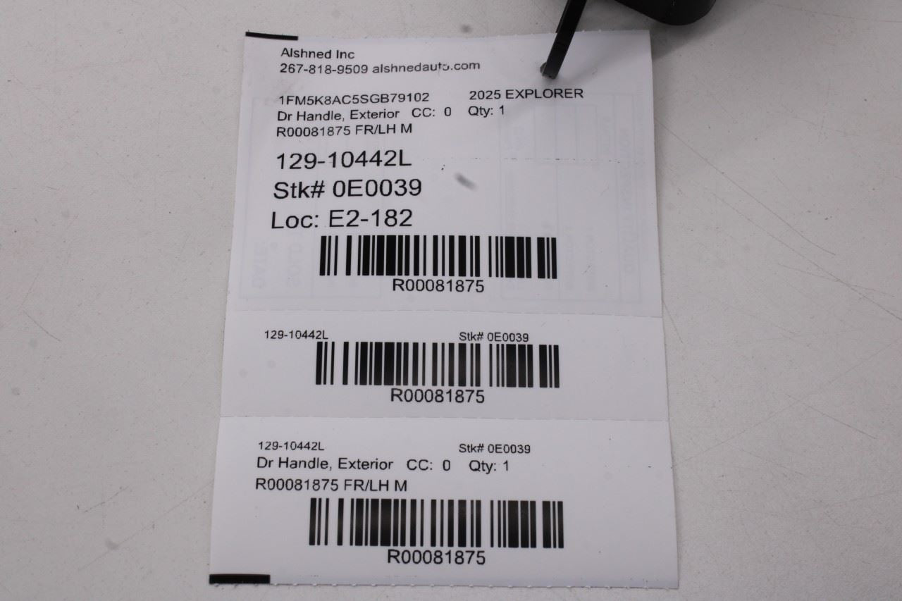 24-26 Ford Explorer Interceptor 3.0L Front Left Side Door Exterior Handle *ReaD* - Alshned Auto Parts
