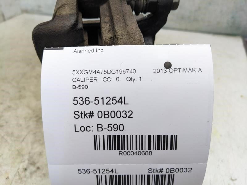 11-15 Kia Optima LX 2.4L FWD Rear Driver Left Side Brake Disc Caliper 582103Q100 - Alshned Auto Parts