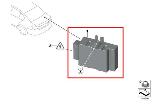2010-15 BMW 750i xDrive 4.4L Fuel Pump Relay Control Module Unit 16147371832 OEM - Alshned Auto Parts