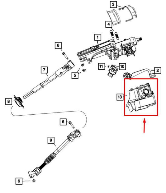 2017-18 Jeep Wrangler Sahara Steering Column Shroud Cover 6DD05DX9AA OEM *ReaD* - Alshned Auto Parts