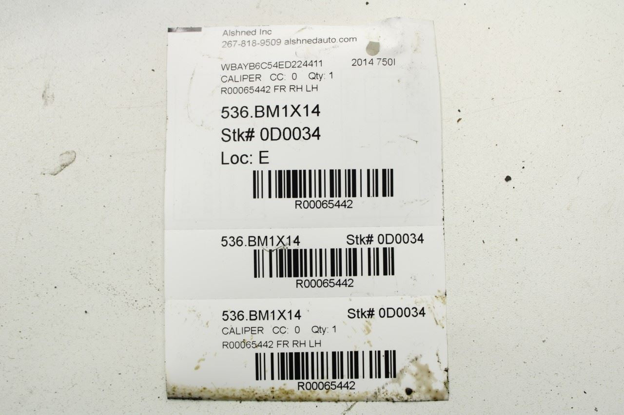 2010-15 BMW 750I xDrive Front Right and Left Side Brake Disc Caliper 34116786818 - Alshned Auto Parts