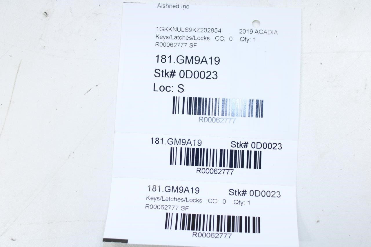 17-19 GMC Acadia SLT-1 Smart Key Keyless Remote Entry Fob Transmitter 13508275 - Alshned Auto Parts