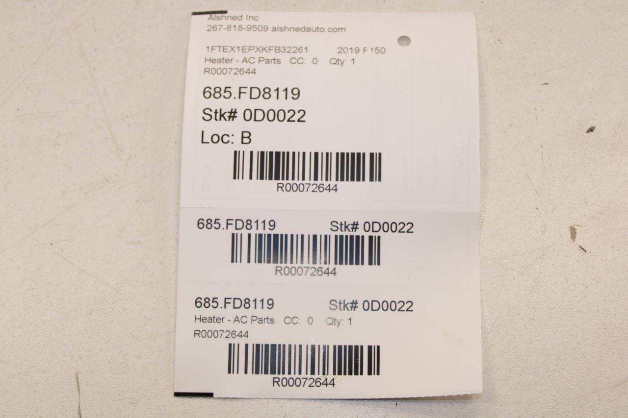 2015-2020 Ford F150 XL HVAC Blend Door Actuator Motor Set of 3 with Wire Harness - Alshned Auto Parts