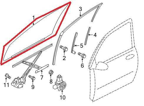 2016-2025 Mitsubishi Outlander Sport SE Front Right Door Window Glass 5706A876 - Alshned Auto Parts