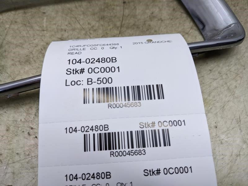 2015-16 Jeep Grand Cherokee Insert Grille Surround Trim Bezel 68143133AB *ReaD* - Alshned Auto Parts