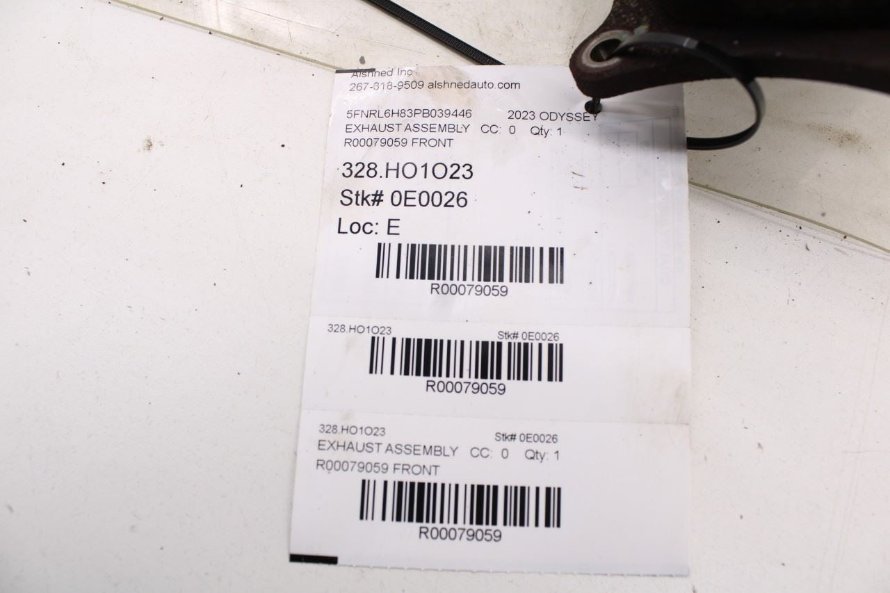 2020-2024 Honda Odyssey Touring 3.5L Front Exhaust System Pipe 18180-5MR-A01 OEM - Alshned Auto Parts