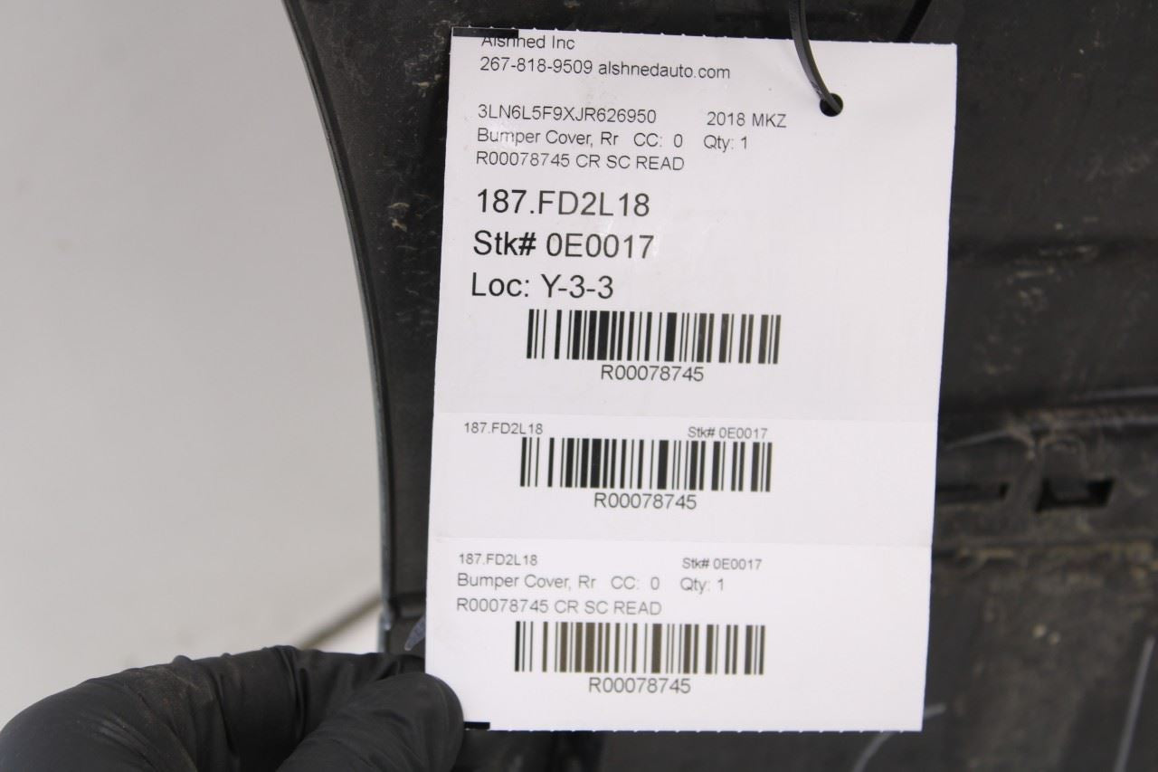 2013-2020 Lincoln MKZ Reserve Rear Bumper Cover HP5Z-17906-SAPTM OEM *ReaD* - Alshned Auto Parts