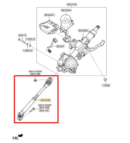 2019-2020 Hyundai Elantra SEL 2.0L FWD Steering Column Intermediate Lower Shaft - Alshned Auto Parts