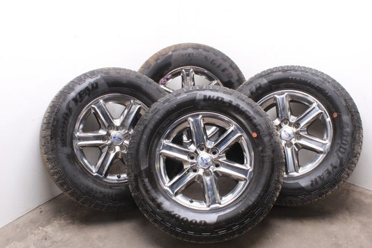 23-25 Ford F150 XLT Wheel Tire Goodyear Wrangler Territory AT 275/65R18 Set of 4 - Alshned Auto Parts