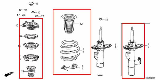 2023-26 Acura Integra A-Spec FWD Front Suspension RH Shock Strut Absorber *ReaD* - Alshned Auto Parts