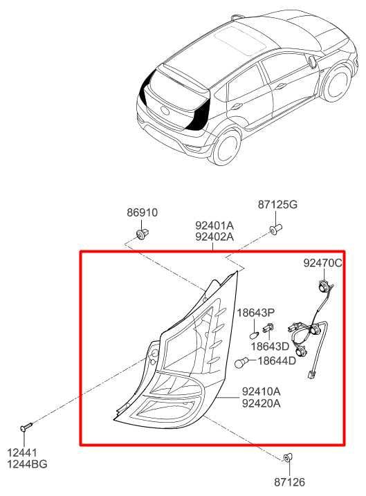 2011-17 Hyundai Accent SE Rear Passenger RH Side Tail Light Lamp 92402-1R210 OEM - Alshned Auto Parts
