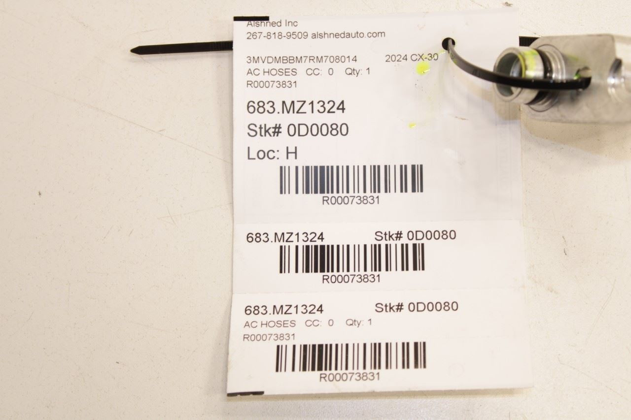 2022-2025 Mazda CX30 S 2.5L AWD AC Conditioning Suction Flexible Low Hose Tube - Alshned Auto Parts