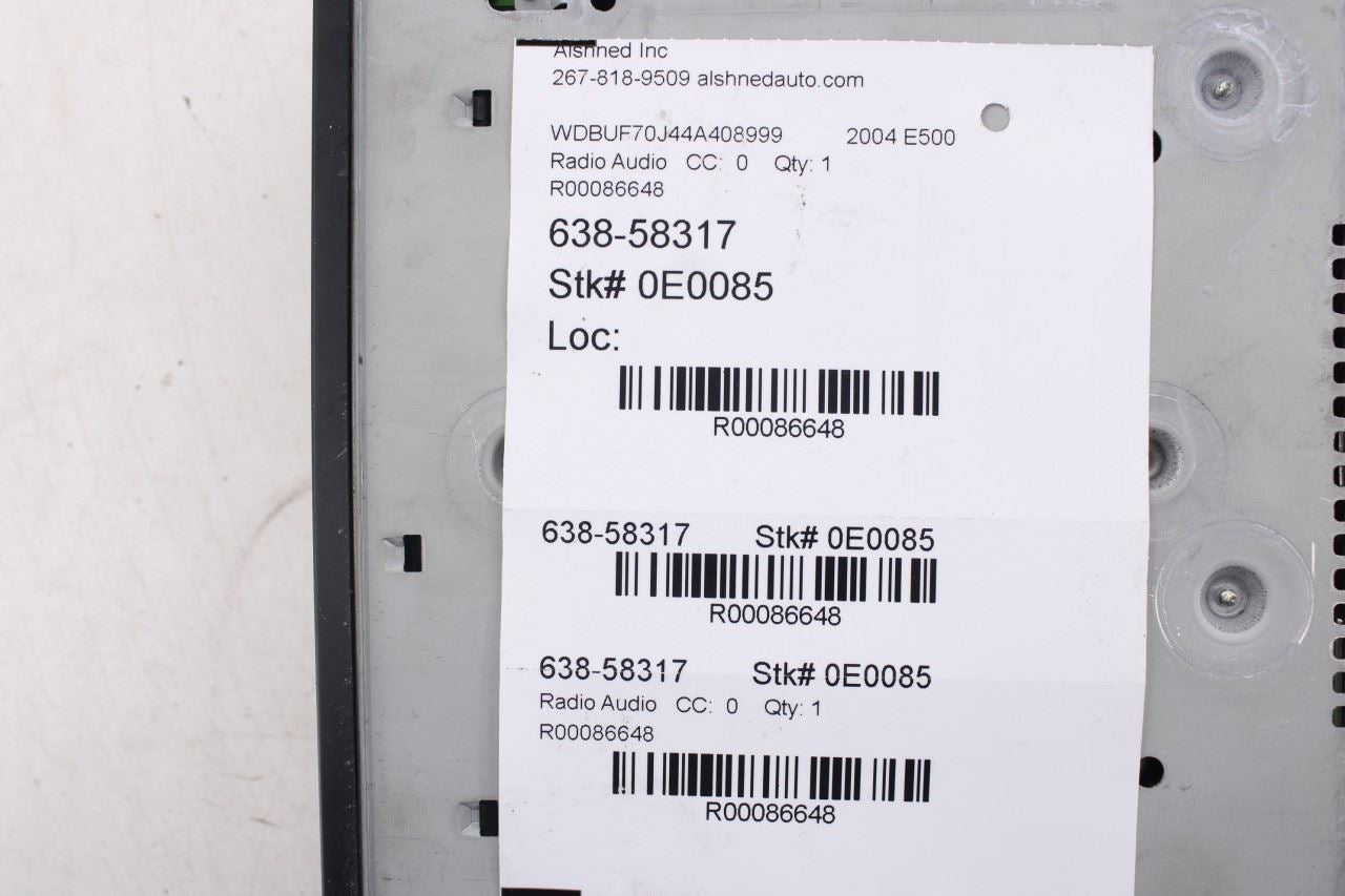 2003-2005 Mercedes-Benz E500 Harman Navigation DVD CD Player 2208206085 OEM - Alshned Auto Parts