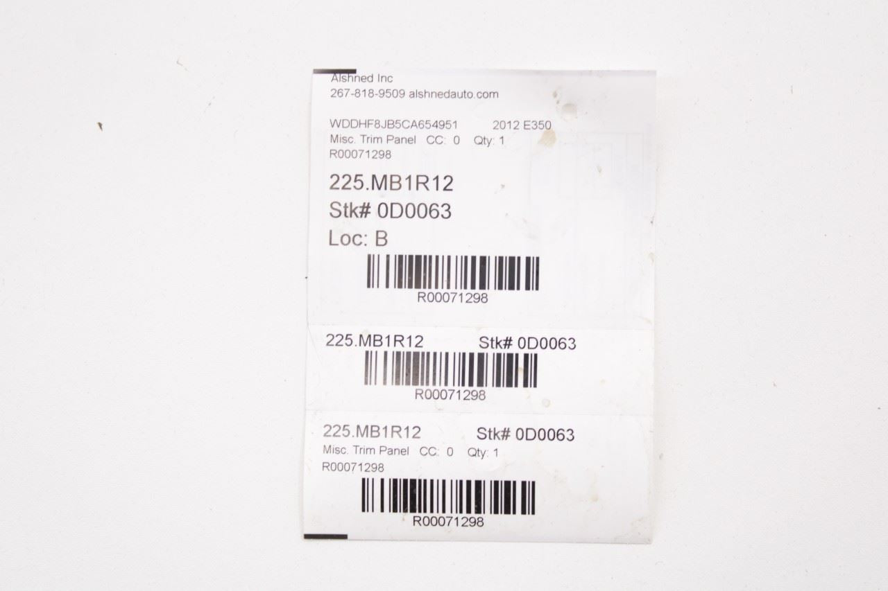 10-13 Mercedes-Benz E350 Sport Front Right and Left Side A-Pillar Trim Cover Set - Alshned Auto Parts