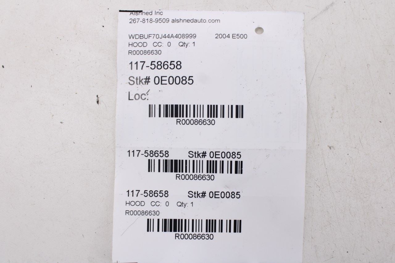 2003-06 Mercedes-Benz E500 Front and Rear Under Hood Engine Bay Rubber Seal Set - Alshned Auto Parts