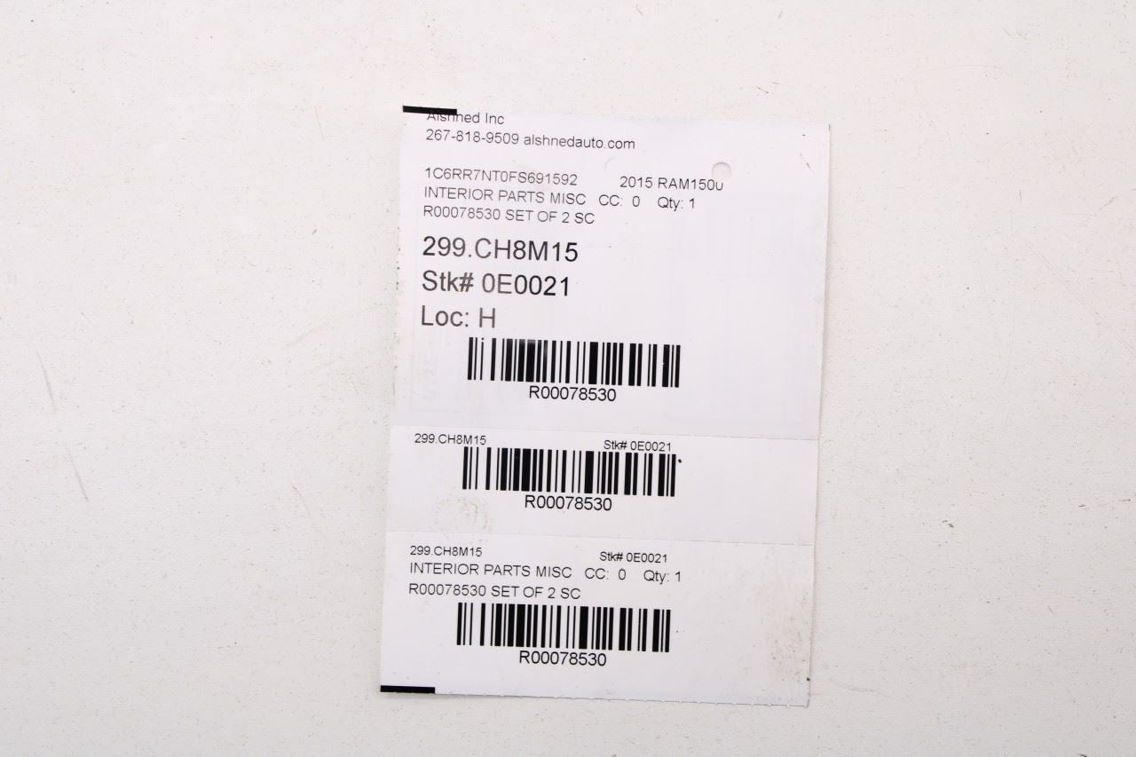 11-18 RAM 1500 Laramie FR Right and Left Windshield A-Pillar Molding 1DX48TRMAB - Alshned Auto Parts