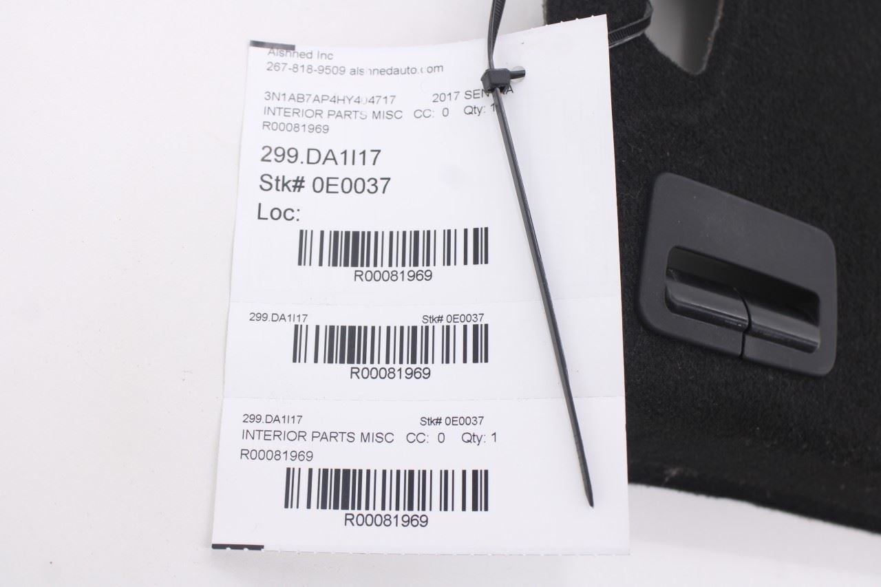 13-19 Nissan Sentra SV Rear Trunk Parcel Shelf Cargo Load Area Cover 79910-9AN5D11