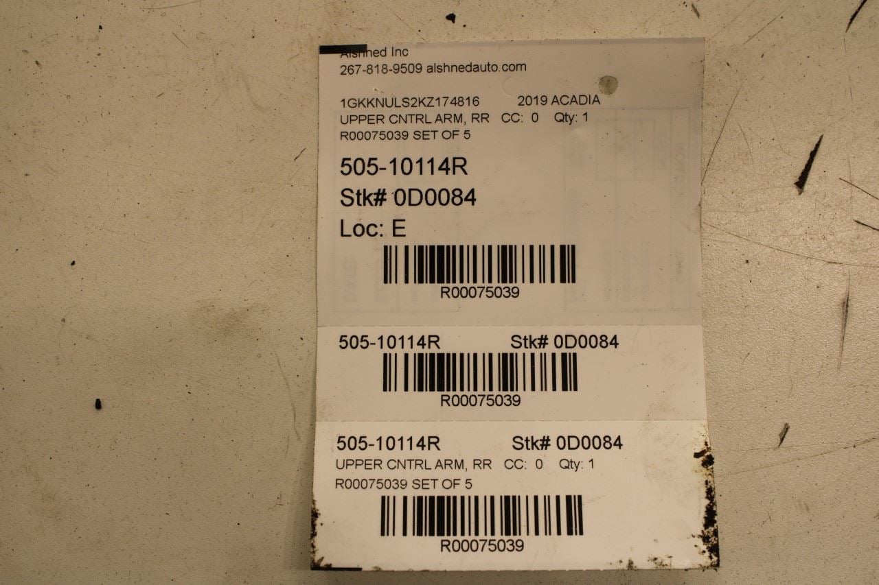 17-23 GMC Acadia SLT-1 AWD Rear Suspension Passenger Right Side Control Arm Set - Alshned Auto Parts