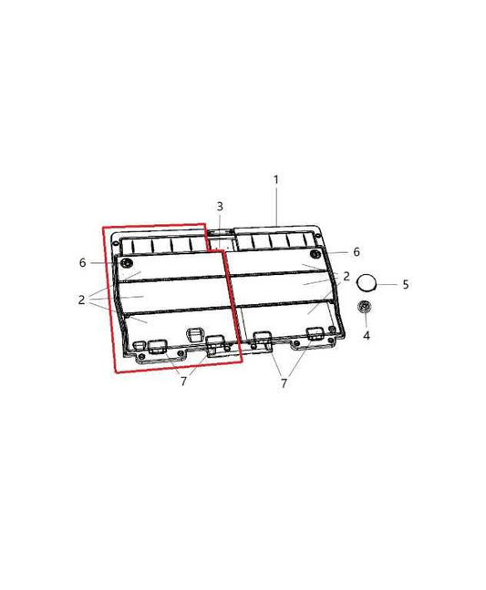 13-20 Dodge Grand Caravan GT 2nd Row Left Side Load Floor Cover Panel 5XQ69DX9AC - Alshned Auto Parts