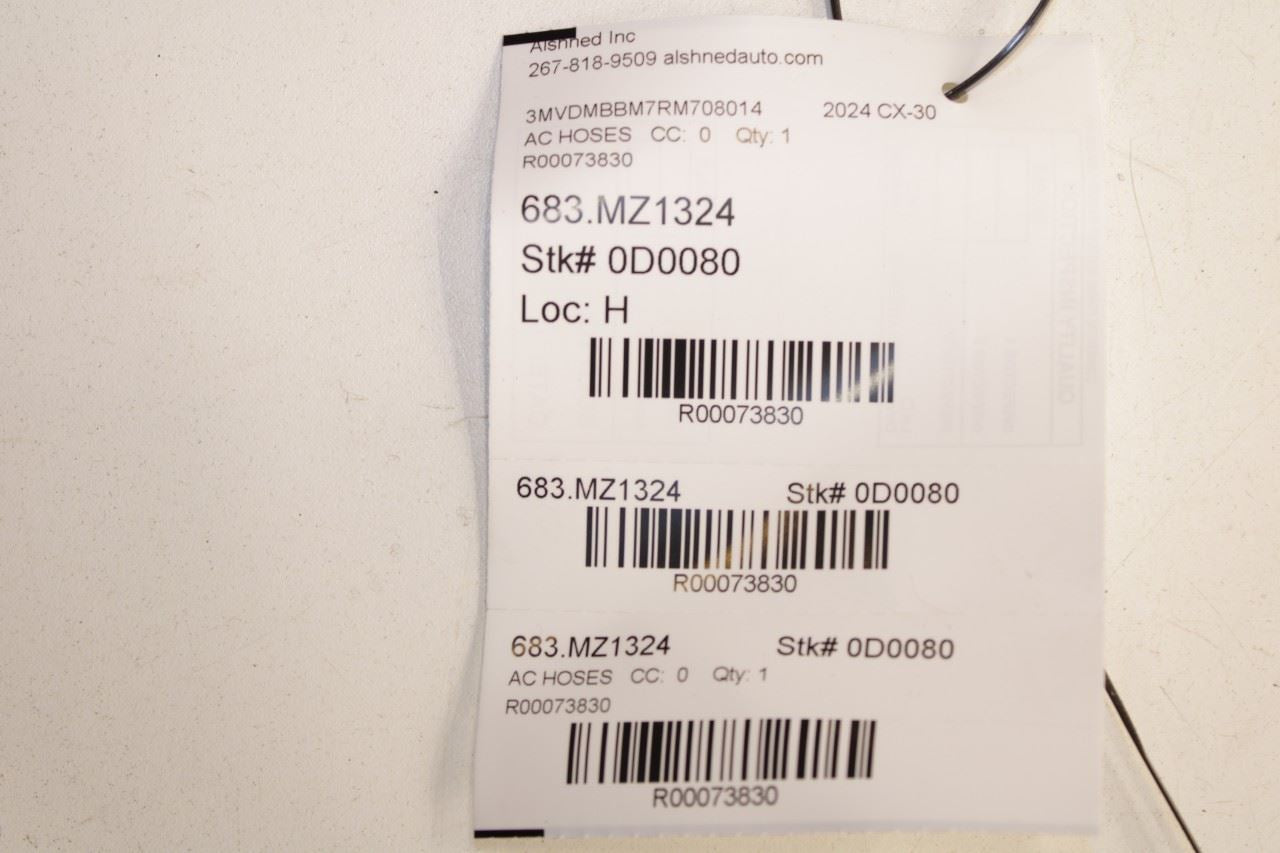 21-25 Mazda CX30 S 2.5L AWD AC Conditioning Discharge Hose Tube Pipe DGK9-614G0 - Alshned Auto Parts