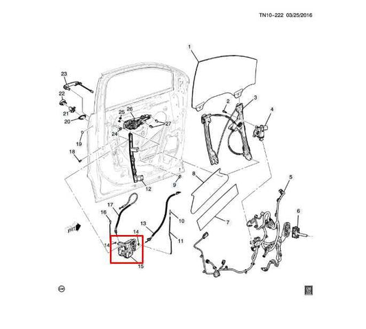 2017-2023 GMC Acadia SLT-1 Front Left Side Door Lock Latch Actuator 13546475 OEM - Alshned Auto Parts