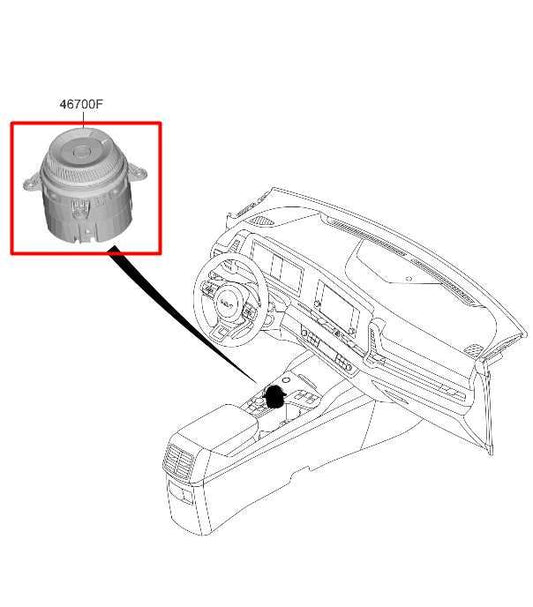 2023-25 Kia Sportage Hybrid EX 1.6L AWD Electronic Gear Shifter Selector Switch - Alshned Auto Parts