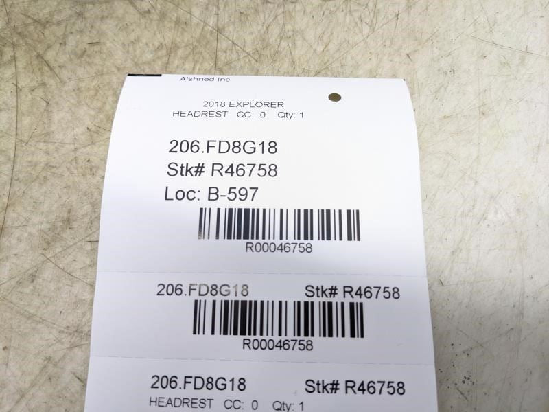 2017-2019 Ford Explorer Front Right/Left Seat Headrest FB5Z-78611A08-CL OEM - Alshned Auto Parts