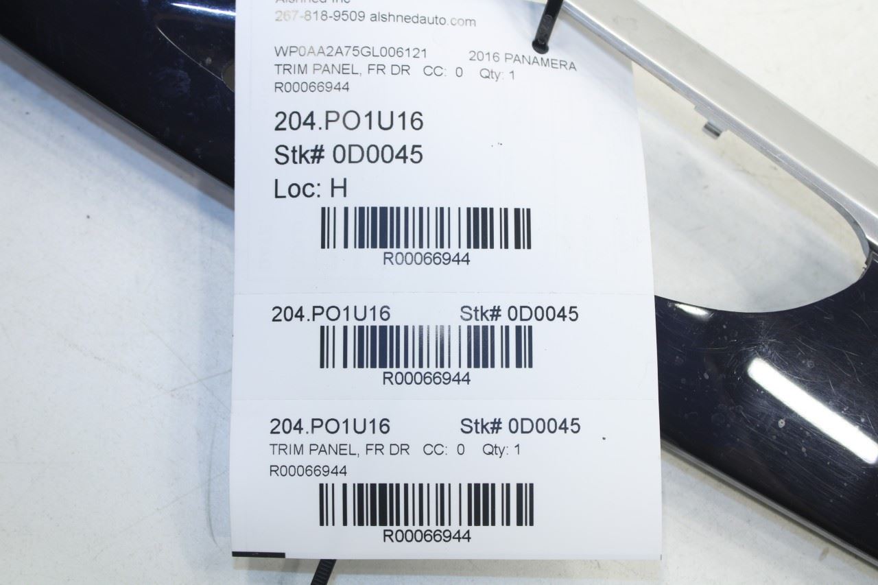 13-16 Porsche Panamera 4 Front LH Seat Memory Control Switch w/ Door Trim Panel - Alshned Auto Parts