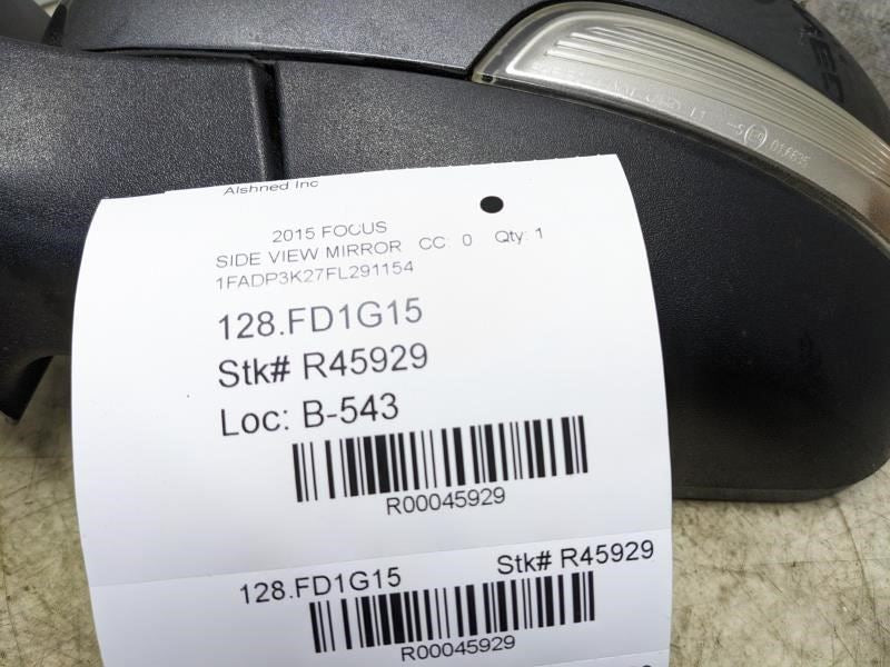 2015-2016 Ford Focus Left Driver Side Rearview Mirror F1EB-17683-DD OEM - Alshned Auto Parts