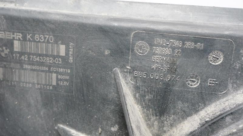 09-10 BMW 528i xDrive 3.0L Left Radiator Cooling Fan Motor Assy 17-42-7-543-282 - Alshned Auto Parts