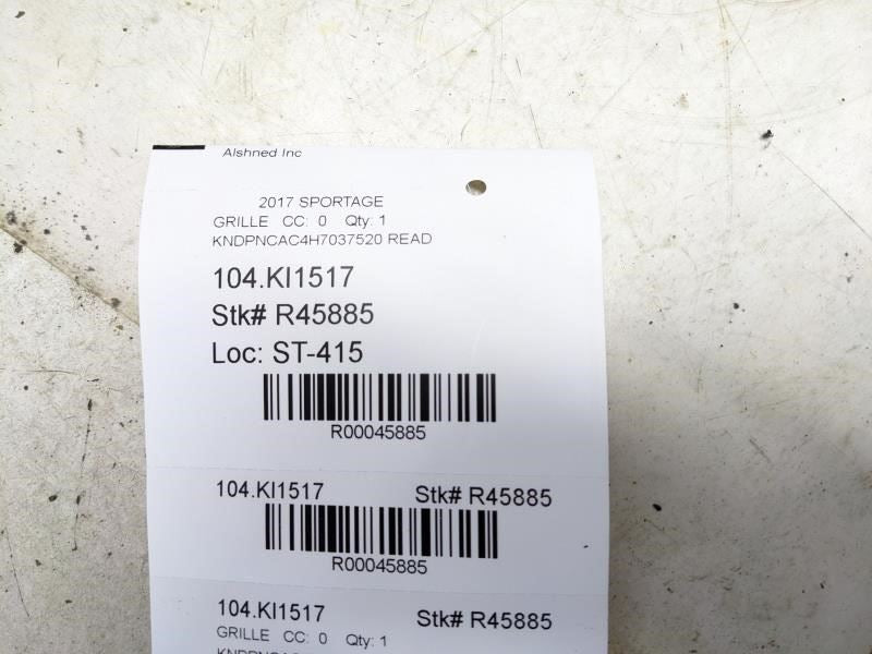 2017-2019 Kia Sportage Front Upper Radiator Grille 86350-D9010 OEM *ReaD**AS-IS* - Alshned Auto Parts