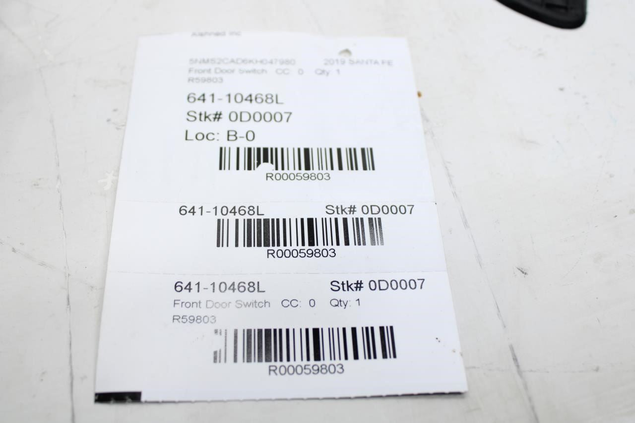 2019-2023 Hyundai Santa Fe Front Left Master Power Window Switch 82730-S2000 OEM - Alshned Auto Parts