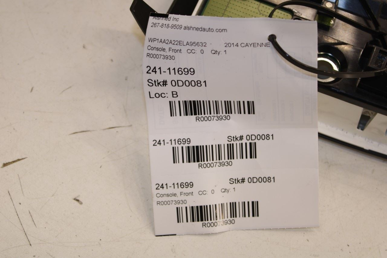 2011-2018 Porsche Cayenne Platinum Rear Roof Overhead Console Dome Light Lamp - Alshned Auto Parts