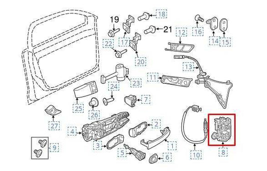 2014-2018 Volkswagen Jetta Sport Front RH Door Lock Latch Actuator 5K1-837-016-E - Alshned Auto Parts